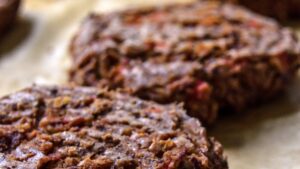 hamburguesa vegetal de tofu y alubias